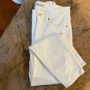Madewell White Skinny Skinny High Riser Jeans